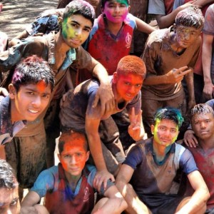 Belgaum Georgians Celebrating Holi Festival