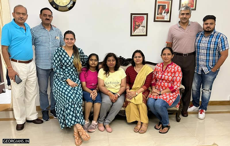 1979-86 RMS Ajmer Batchmates Surendra Thakur, Rajesh Kumar Singh, Birender Rathee with family