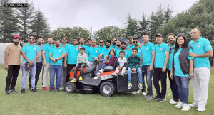 A centenary gift for school ground lawn mower presented by RMS Chail 1998-2005 Batch