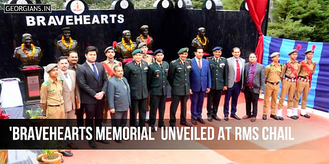 'Bravehearts Memorial' unveiled at RMS Chail